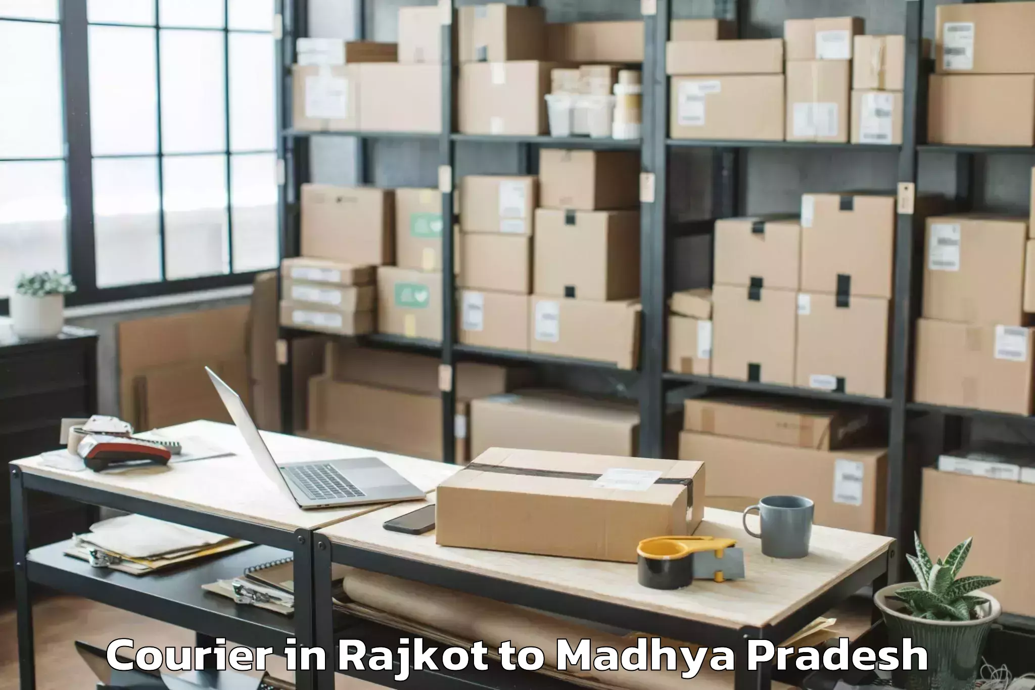 Easy Rajkot to Gunnor Courier Booking